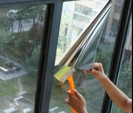 window film for privacy and heat reduction