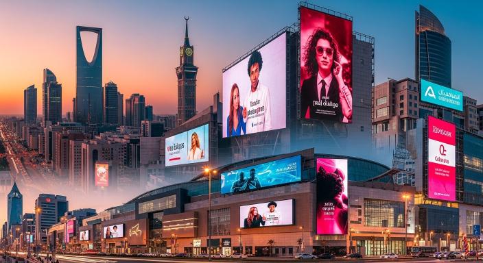 Portable LED Transparent Film Screens in Riyadh