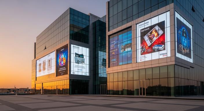 Portable LED Transparent Film Screens in Riyadh