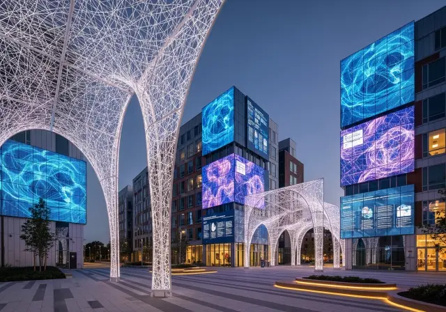 Flexible LED Mesh Screen