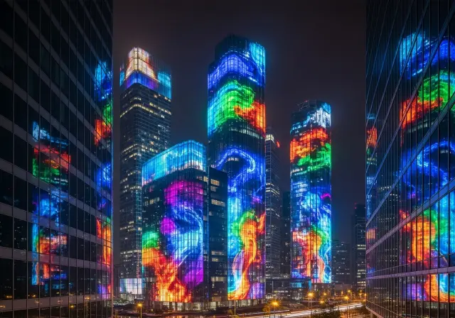 Flexible LED Mesh Screen