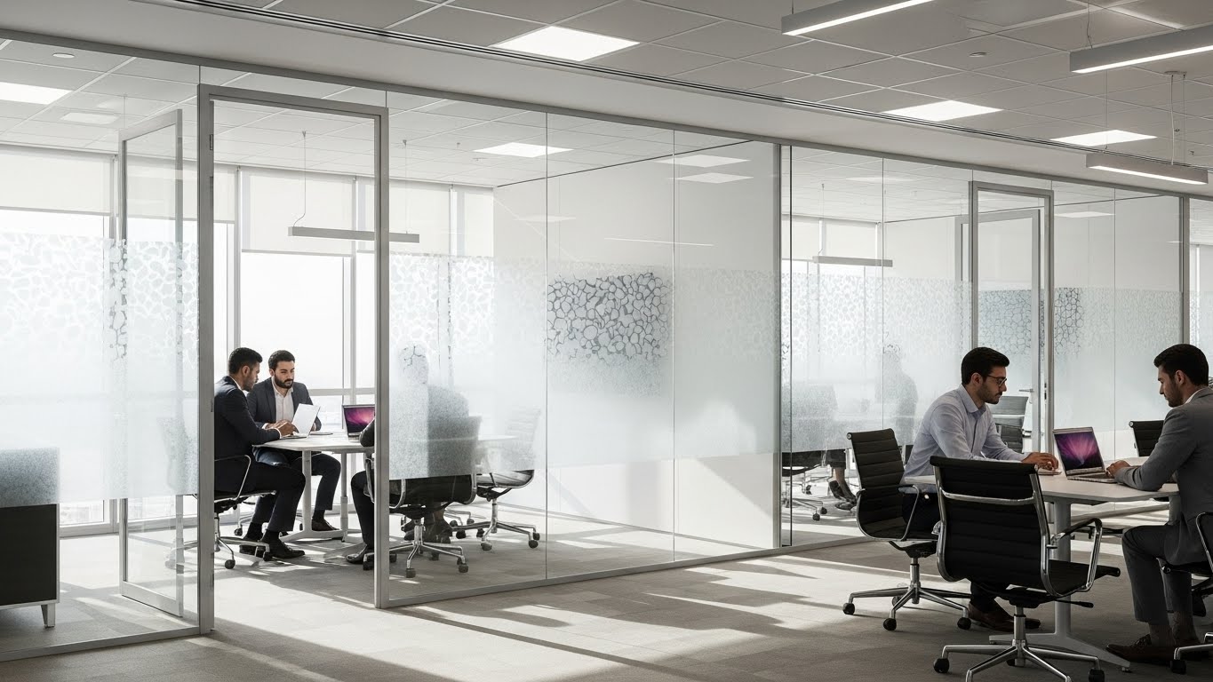 استيكر شفاف الزجاج