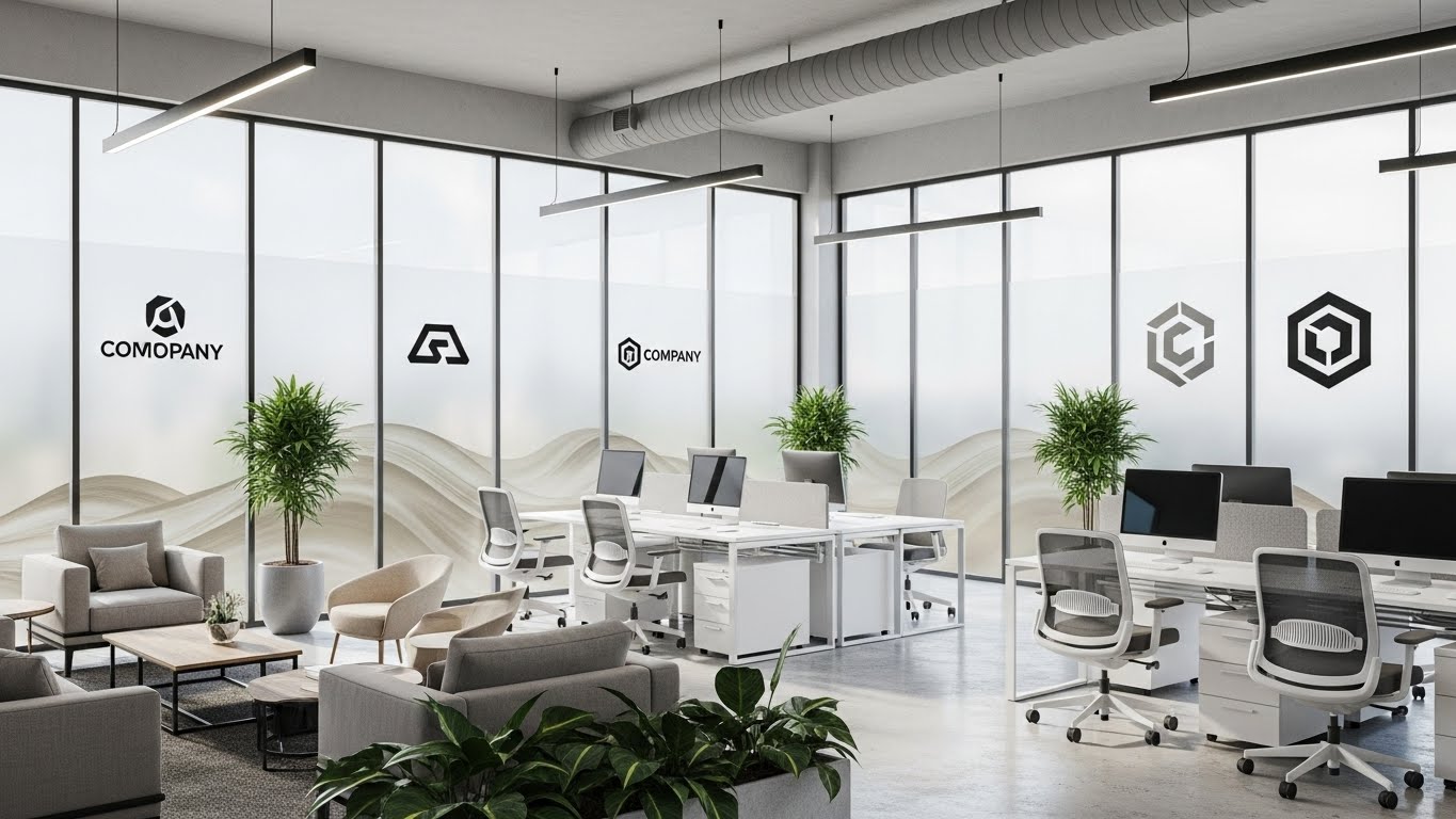 ستيكر زجاج رملي