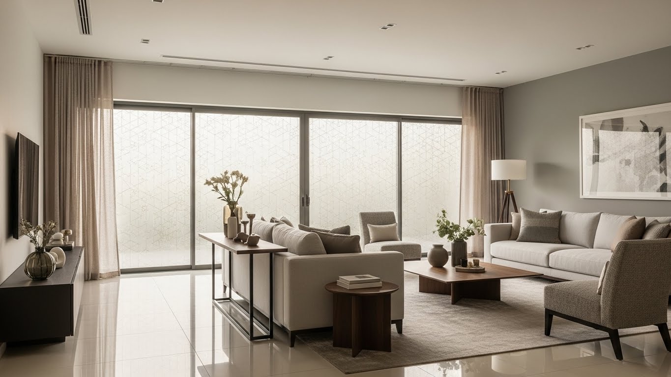 استيكر شفاف الزجاج