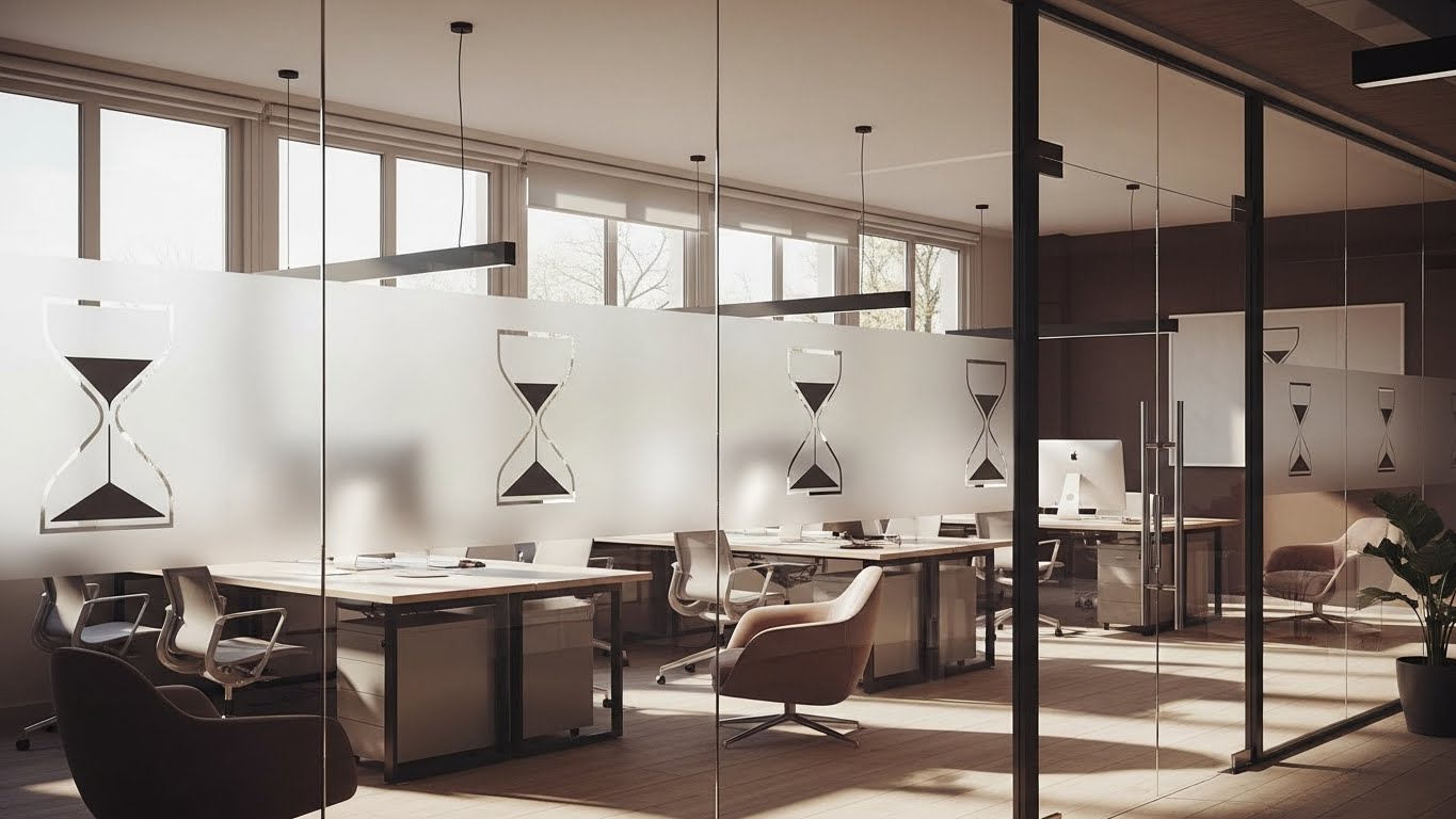 ستيكر زجاج رملي