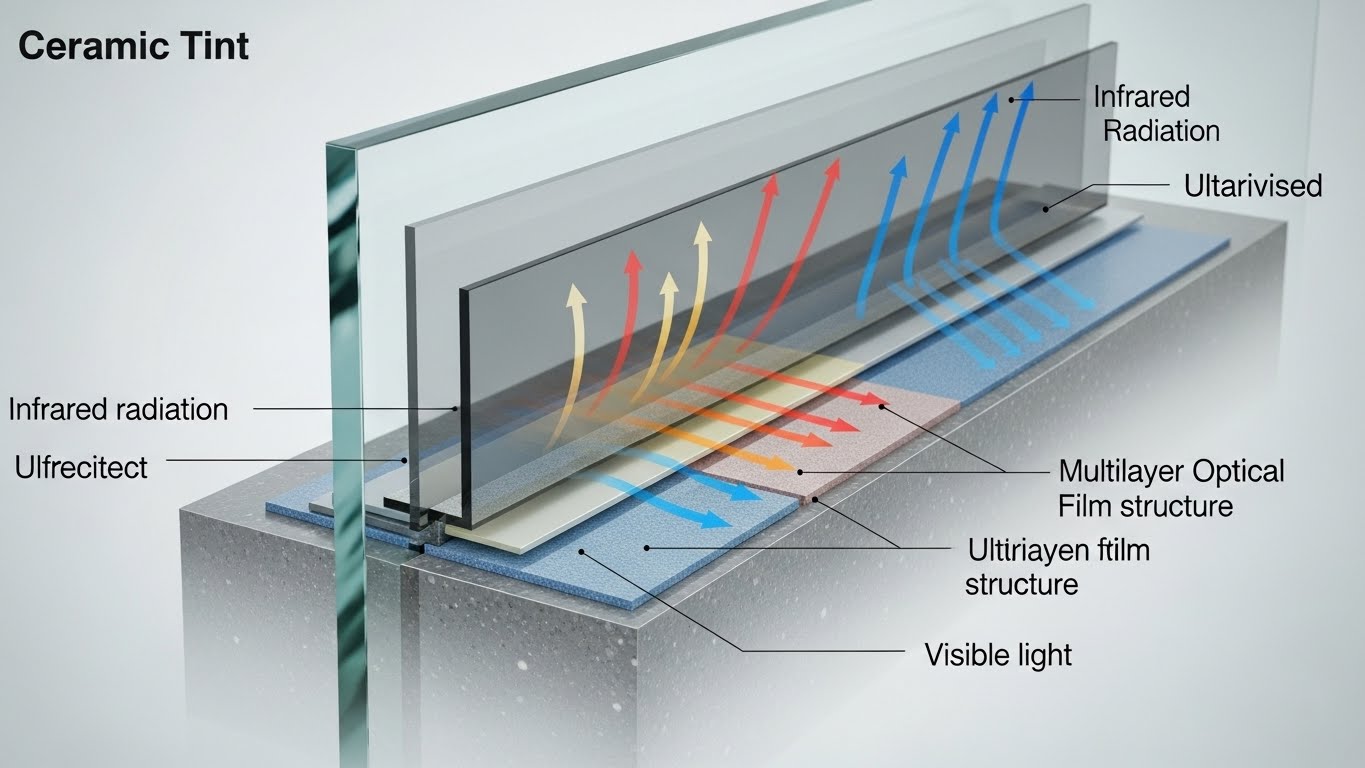 Window Tint Film Solutions for Heat Control and Comfort in Saudi Arabia 3 Ceramic Window Tint: Advanced Protection Without Darkness