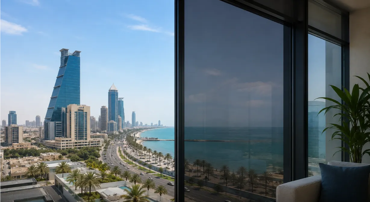 Smart Film vs Window Film for Heat & Sun 4 Window Film in Dammam saudi arabia
