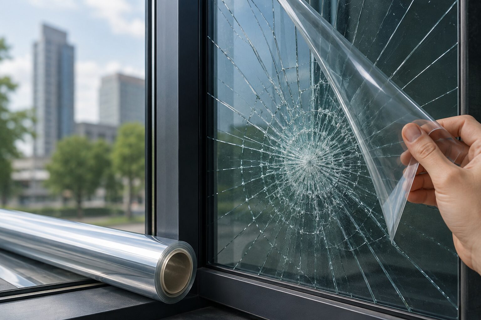 Safety Film vs Security Film 5 safety film installation in Saudi arabia