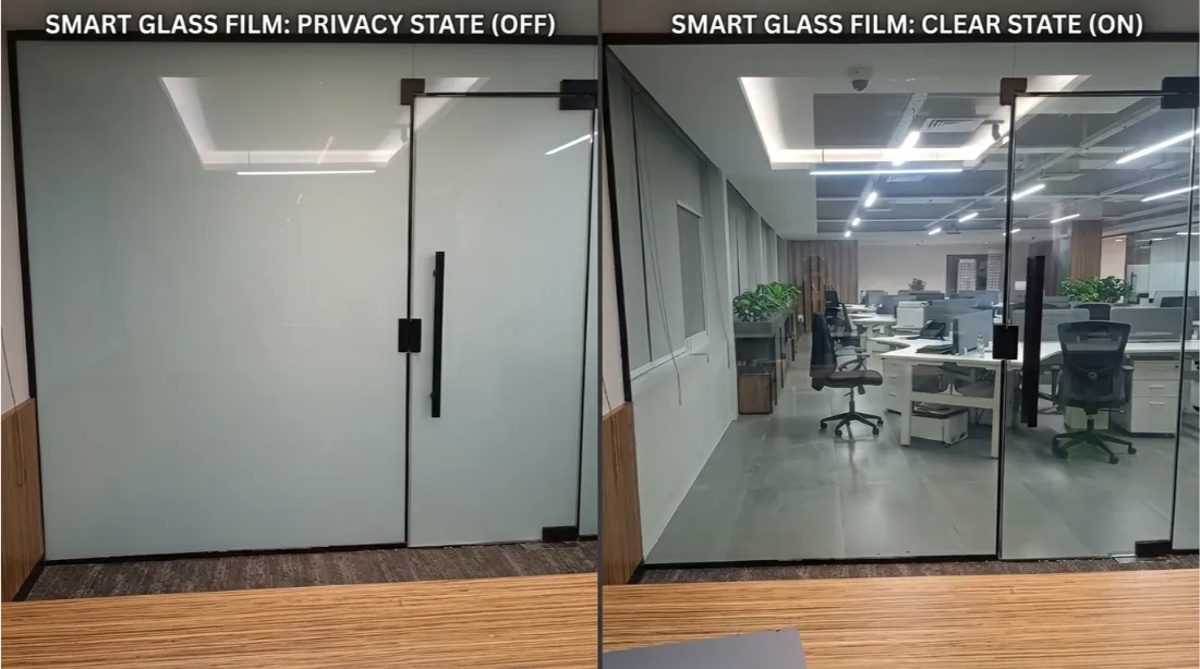 smart film Before after